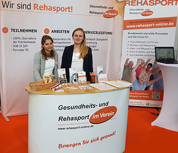 Messebericht Pressemitteilung TheraPro 2018 in Stuttgart - auch 2019 wieder mit einem Rehasport Informationsstand