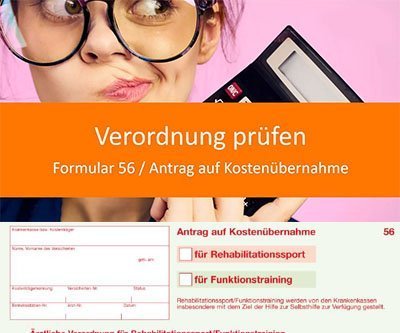 Rehasport Verordnung - Formular 56 richtig ausfüllen für Antrag auf Kostenübernahme - Beitragsbild