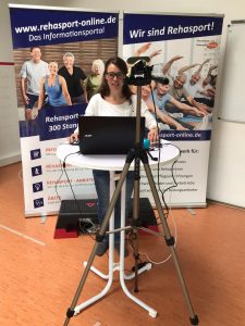 Almut vom TeamRehasport ist startklar Netzwerktreffen als Hybrid-Veranstaltung